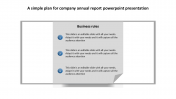 Free - Company annual report PowerPoint presentation checklist	